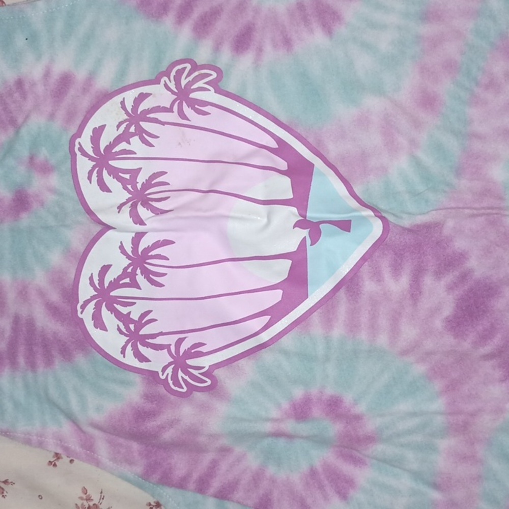 Wonder Nation Purple, Pink & White Palm Tree Tank Top & Short Set - Picture 2 of 4